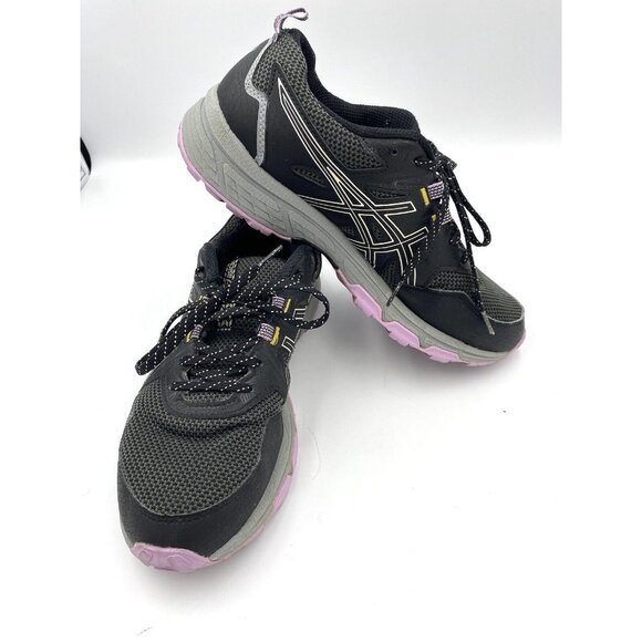Asics Gel Venture 8 Womens Running Shoe Sneaker Black Purple Size 9 - Picture 6 of 9